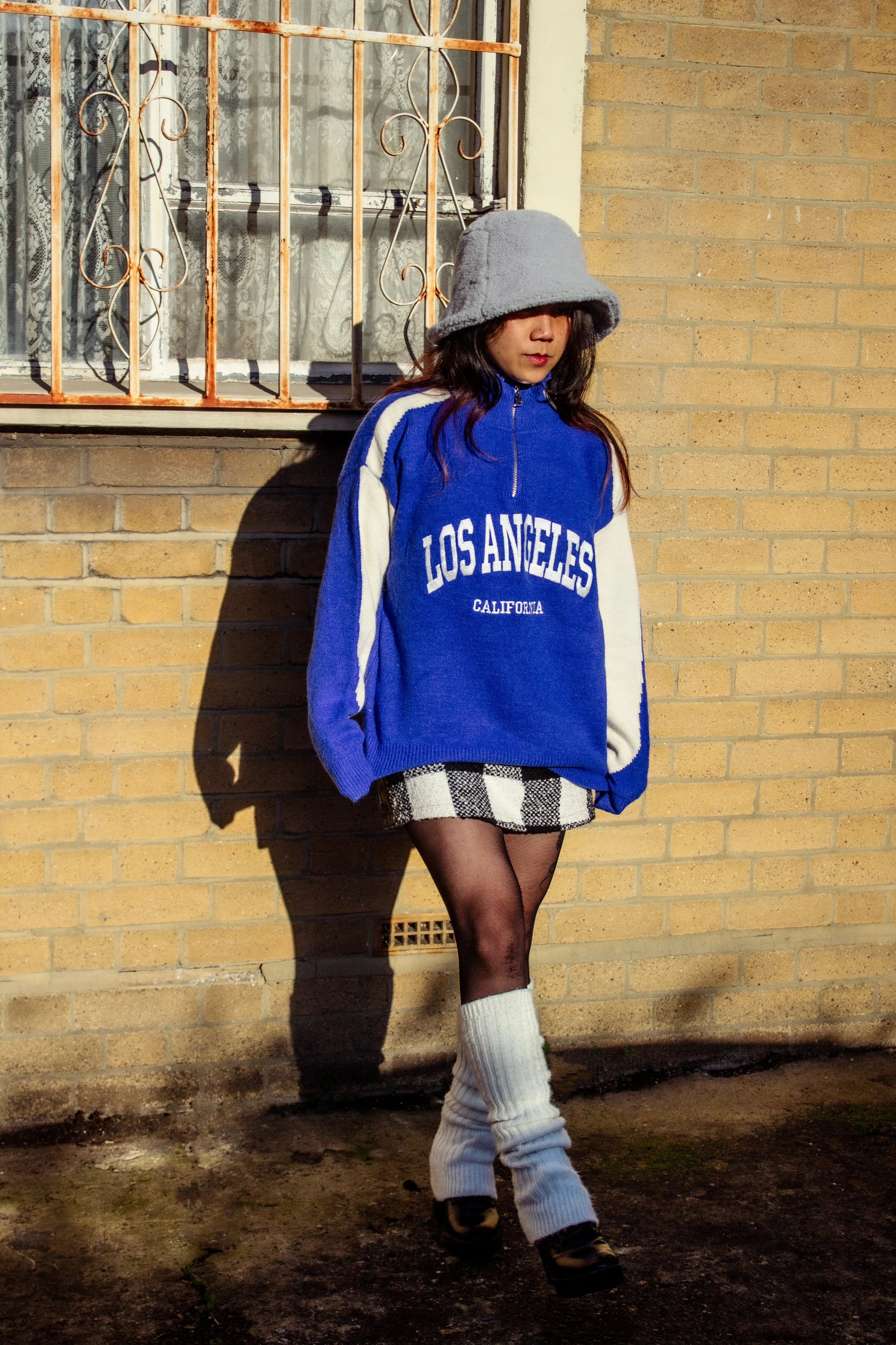 College Three Quarter Zip Jumper