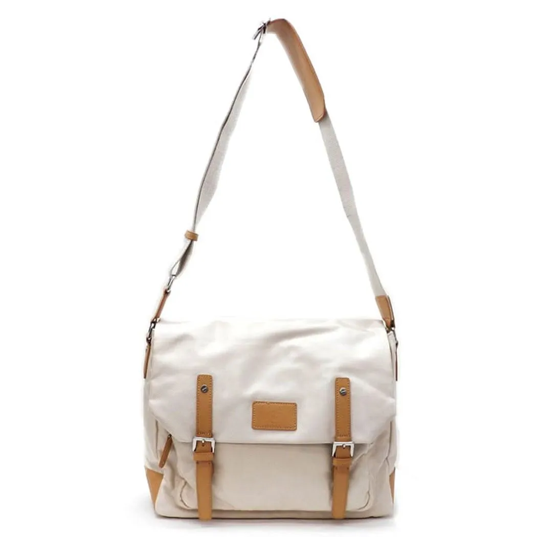Color Block black Canvas School form Messenger bag IPad Laptop marsea pockets