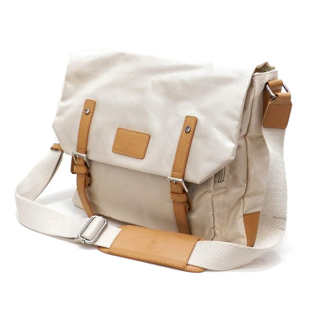 Color Block black Canvas School form Messenger bag IPad Laptop marsea pockets