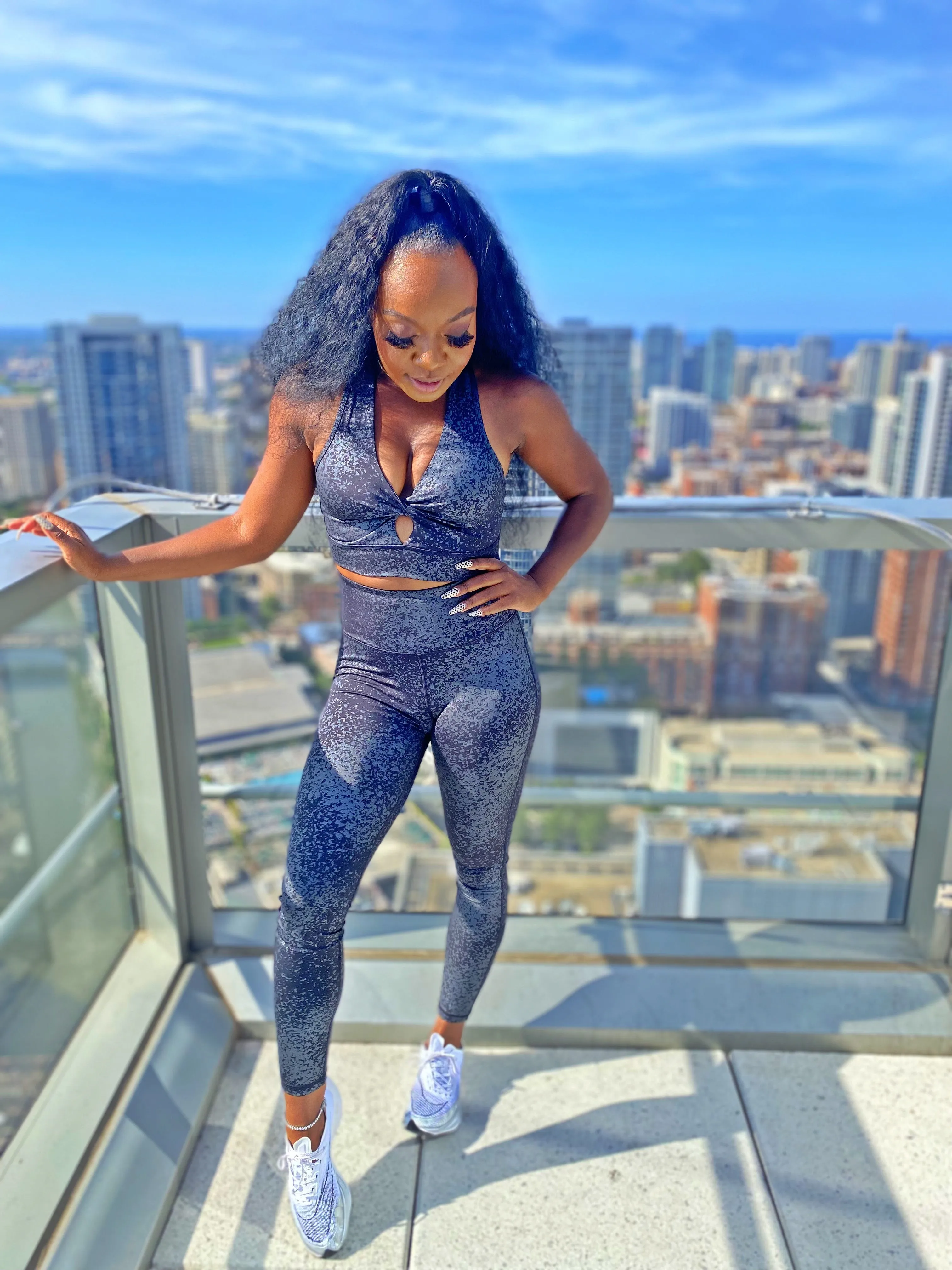 Concrete Rose Sports Bra