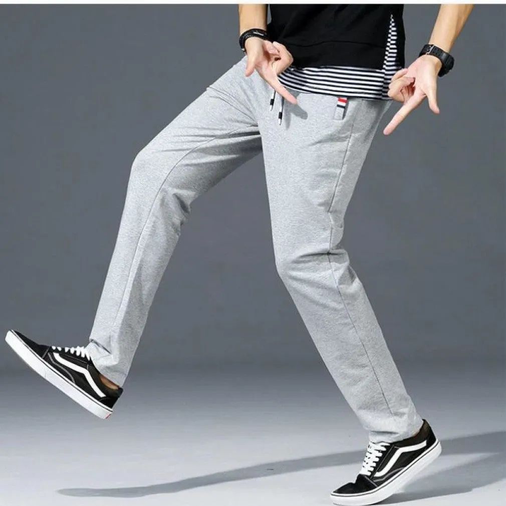 ContiNent 33 Men Casual Fitness Sportswear Tracksuit Bottoms Skinny Sweatpants 95%Cotton 5% Spandex Trousers Gyms Pants Mens Joggers 8XL