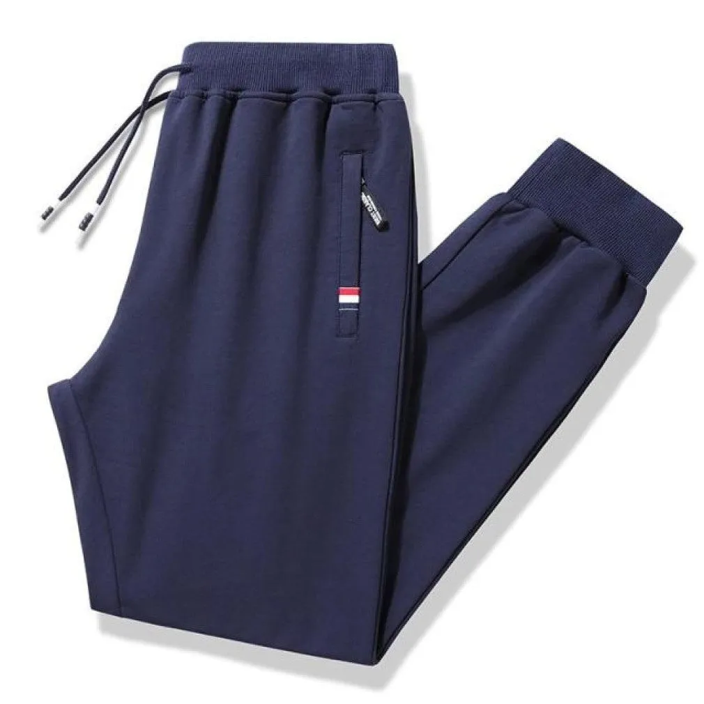 ContiNent 33 Men Casual Fitness Sportswear Tracksuit Bottoms Skinny Sweatpants 95%Cotton 5% Spandex Trousers Gyms Pants Mens Joggers 8XL
