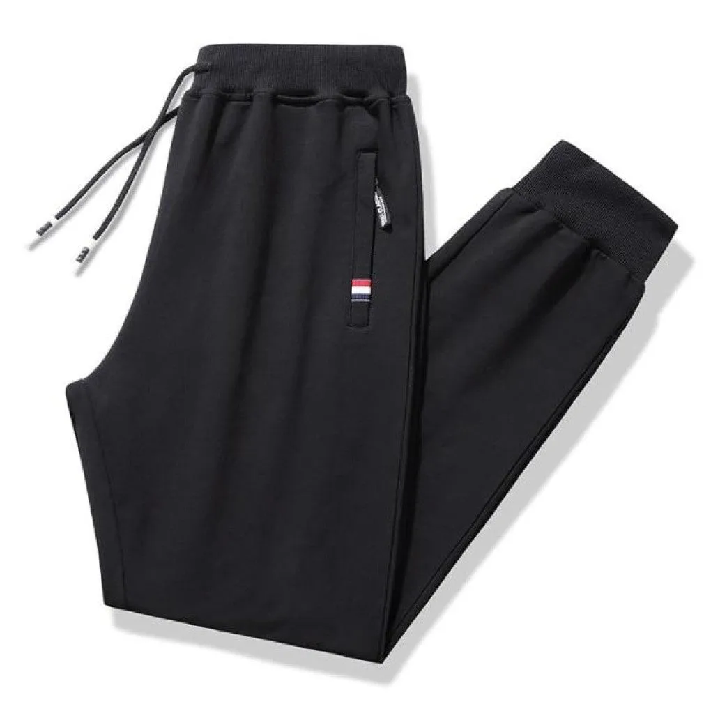 ContiNent 33 Men Casual Fitness Sportswear Tracksuit Bottoms Skinny Sweatpants 95%Cotton 5% Spandex Trousers Gyms Pants Mens Joggers 8XL