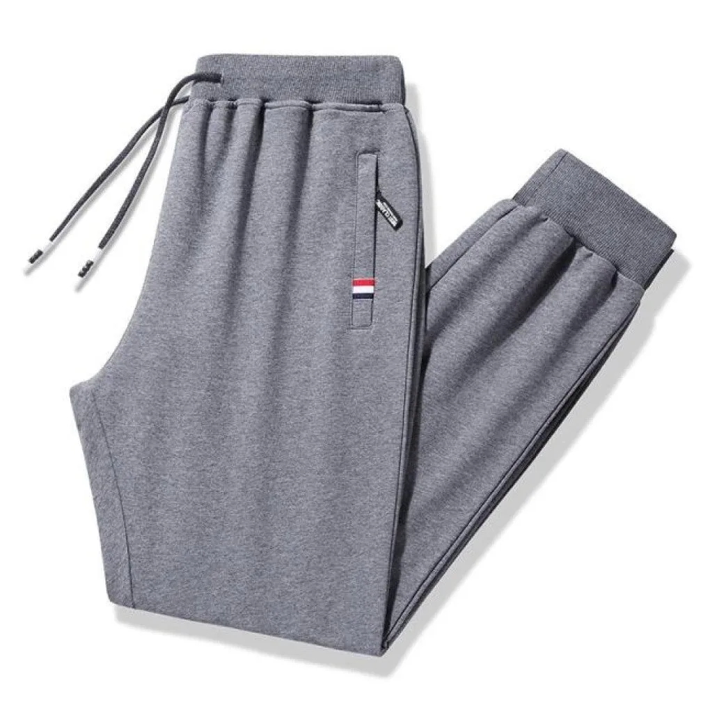 ContiNent 33 Men Casual Fitness Sportswear Tracksuit Bottoms Skinny Sweatpants 95%Cotton 5% Spandex Trousers Gyms Pants Mens Joggers 8XL