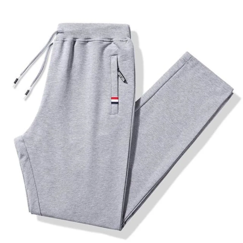 ContiNent 33 Men Casual Fitness Sportswear Tracksuit Bottoms Skinny Sweatpants 95%Cotton 5% Spandex Trousers Gyms Pants Mens Joggers 8XL