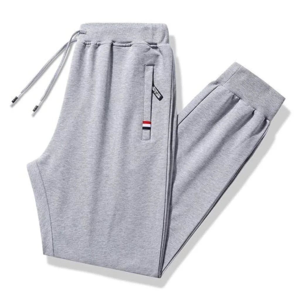 ContiNent 33 Men Casual Fitness Sportswear Tracksuit Bottoms Skinny Sweatpants 95%Cotton 5% Spandex Trousers Gyms Pants Mens Joggers 8XL