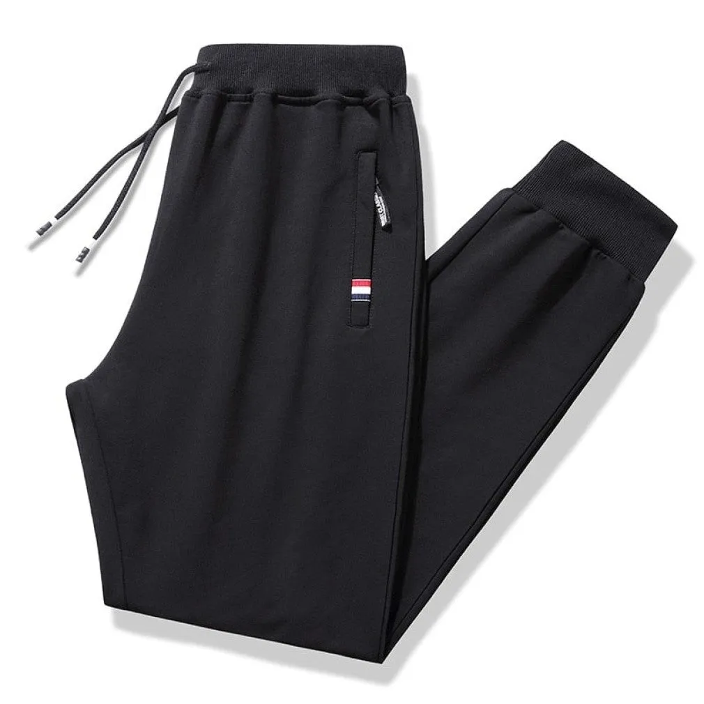 ContiNent 33 Men Casual Fitness Sportswear Tracksuit Bottoms Skinny Sweatpants 95%Cotton 5% Spandex Trousers Gyms Pants Mens Joggers 8XL