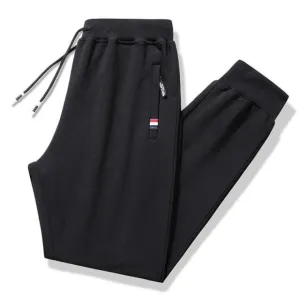 ContiNent 33 Men Casual Fitness Sportswear Tracksuit Bottoms Skinny Sweatpants 95%Cotton 5% Spandex Trousers Gyms Pants Mens Joggers 8XL