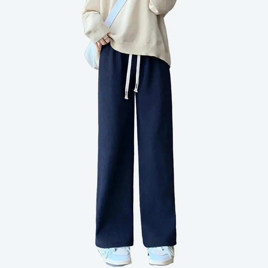 Cozy Wide-Leg Drawstring Lounge Pants