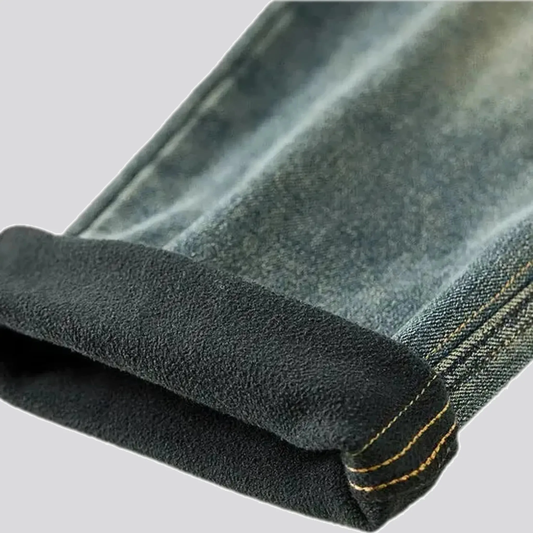 Cuffed and elastic jeans for women