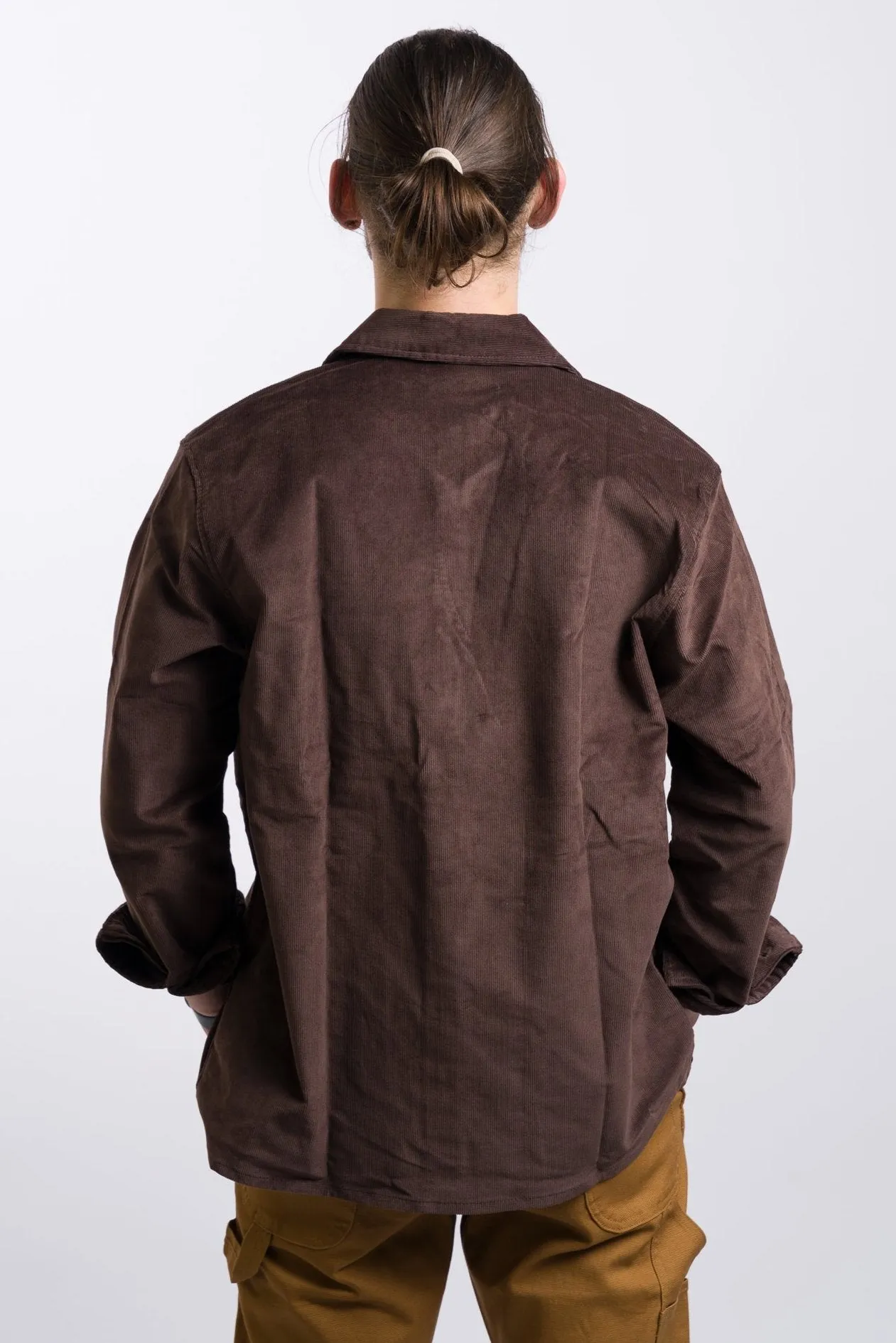 Dickies Relaxed Fit Corduroy Shirt - Chocolate Brown