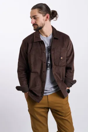 Dickies Relaxed Fit Corduroy Shirt - Chocolate Brown