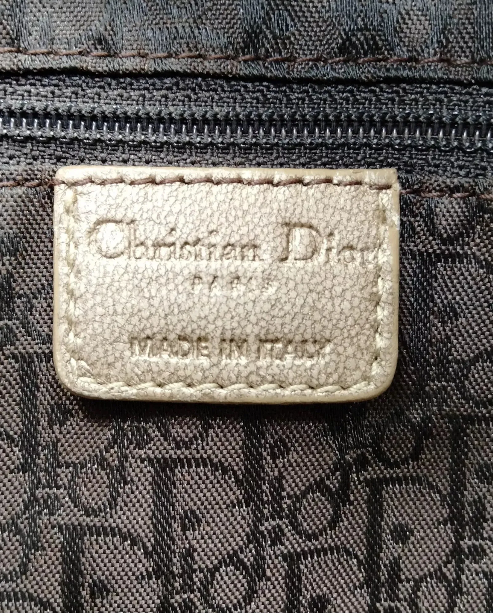Dior Chrome Leather Cannage Bucket Bag