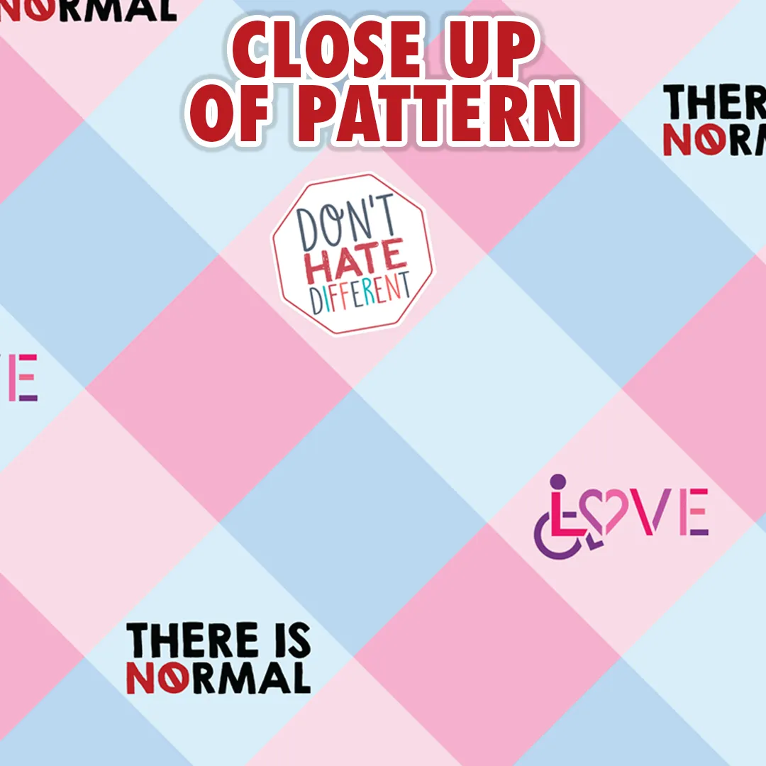 Disability Themed Small Patchwork (Tote Bag) Pastel Colors