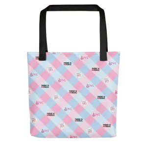 Disability Themed Small Patchwork (Tote Bag) Pastel Colors