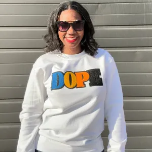 Dope Chenille Crewneck (White)