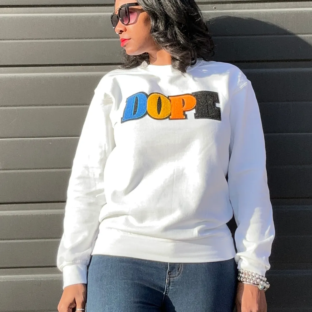 Dope Chenille Crewneck (White)