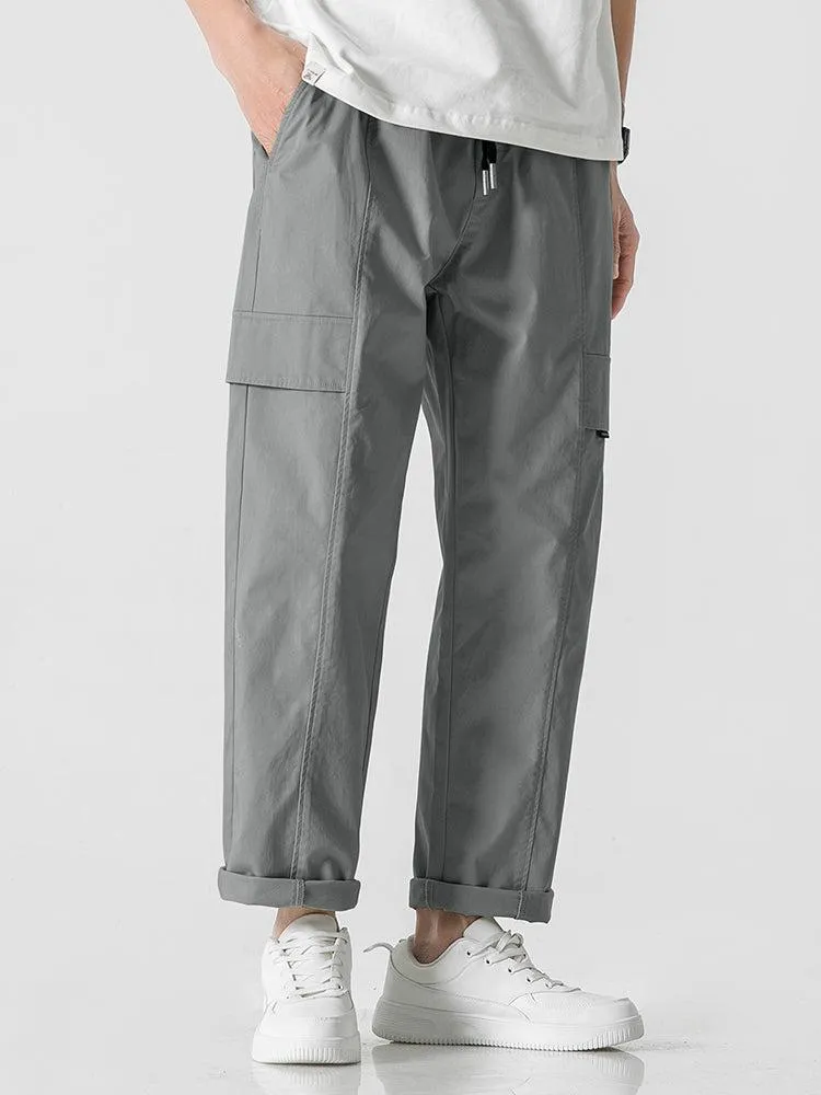 Drawstring Summer Cargo Pants