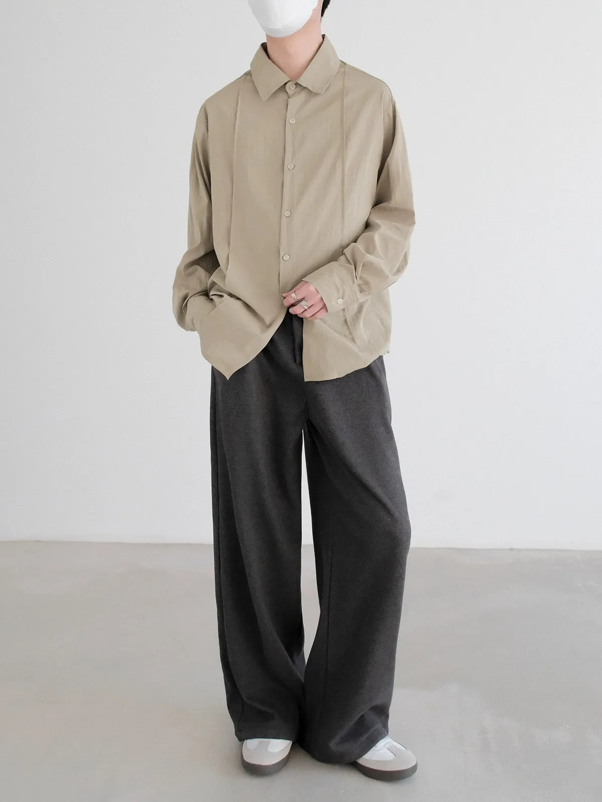 Elastic Waist Casual Velvet Pants