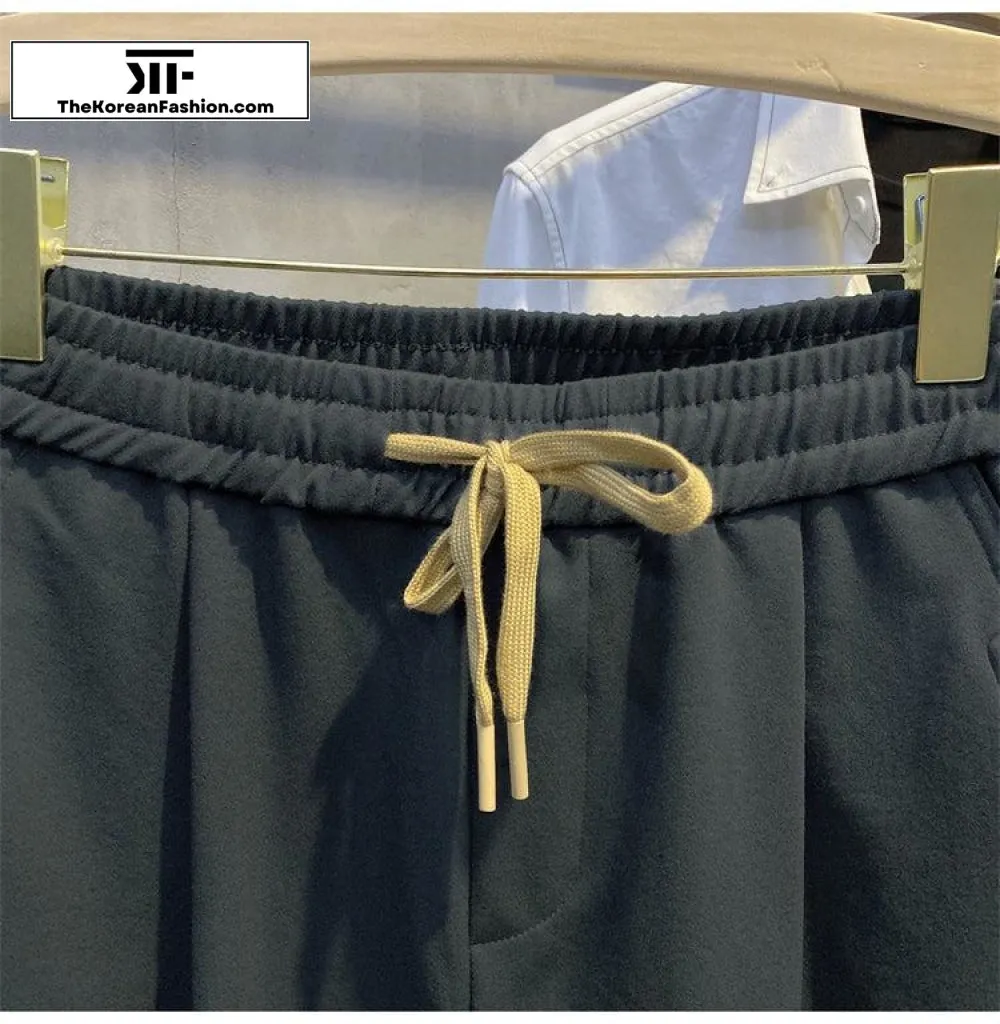 Elastic Waist Drawstring Sports Pants
