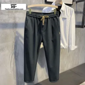 Elastic Waist Drawstring Sports Pants