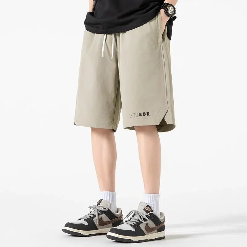 Elastic Waist Loose Sports Shorts