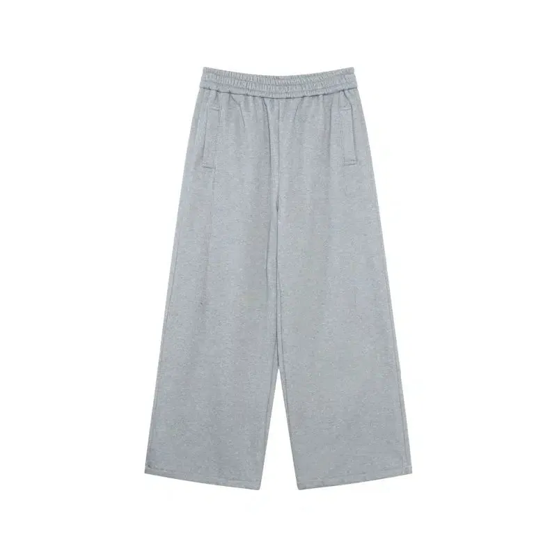 Elastic Waistband Wide-Leg Casual Pants