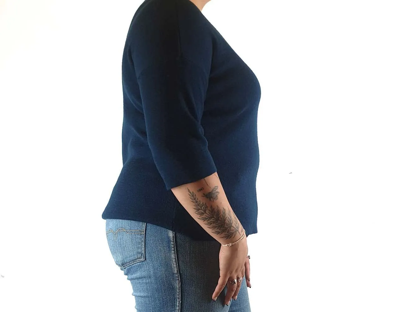 Elk green 100% merino wool jumper size 14