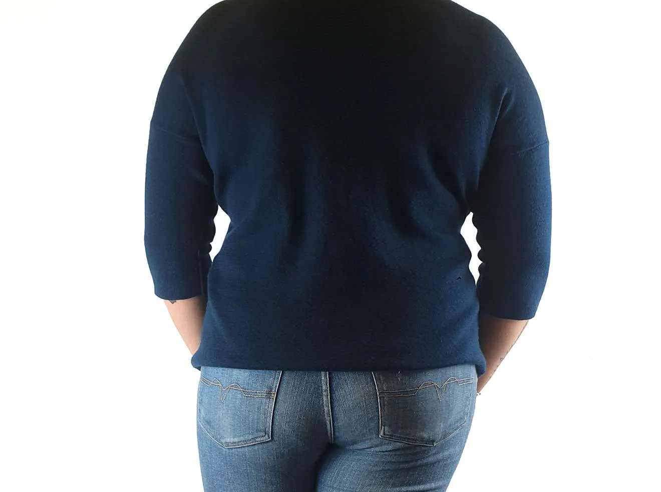 Elk green 100% merino wool jumper size 14