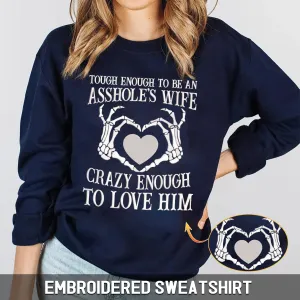 Embroidered Sweatshirt Hoodie - Love Husband