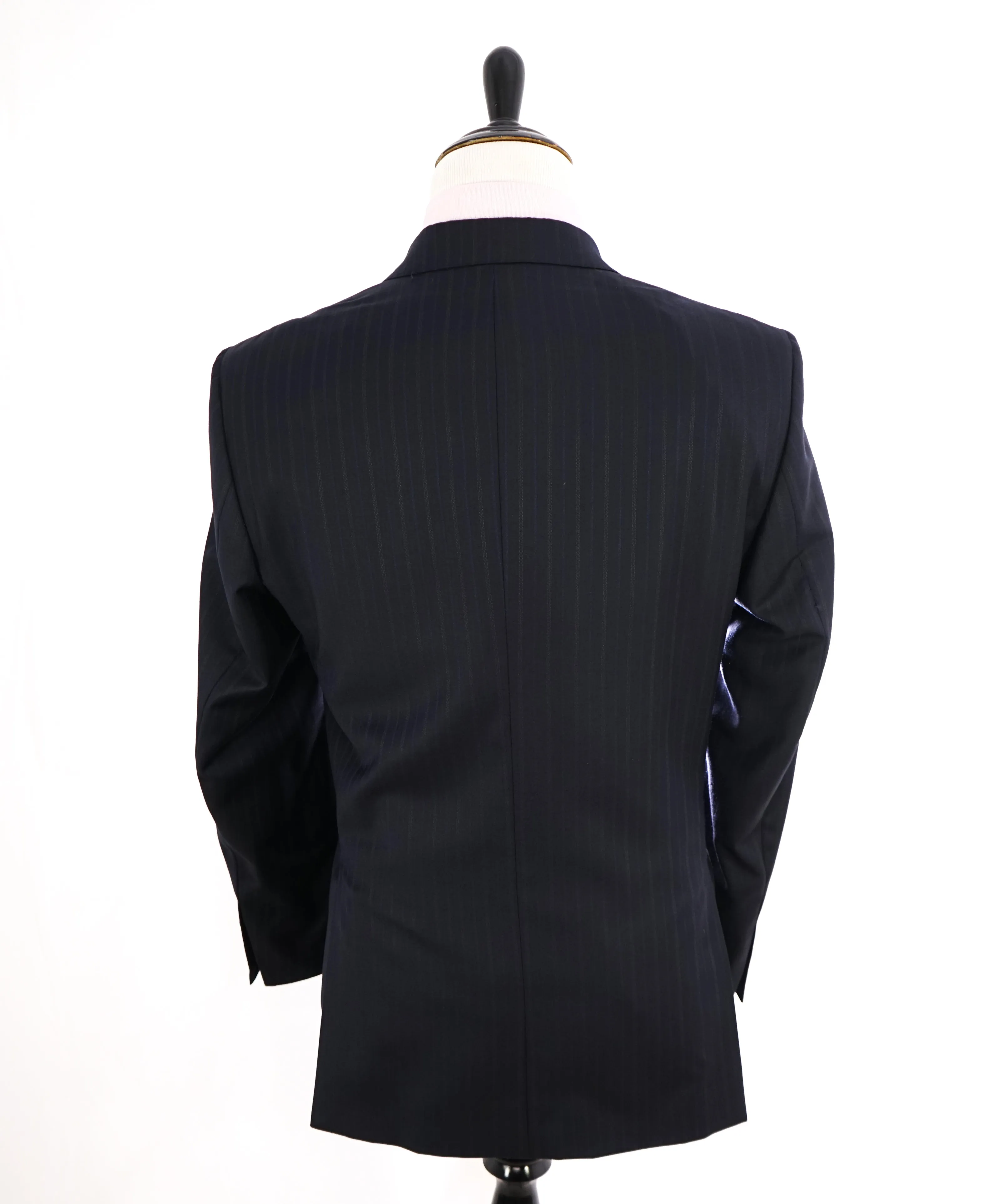 ERMENEGILDO ZEGNA - By SAKS FIFTH AVENUE "Classic" SILK Blue Stripe Suit - 42R