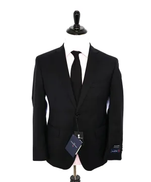 ERMENEGILDO ZEGNA - By SAKS FIFTH AVENUE SILK BLEND "Classic" Black Suit - 46R