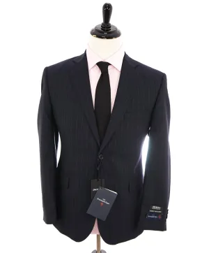 ERMENEGILDO ZEGNA - "CLASSIC" SAKS FIFTH AVENUE Blue Tonal Stripe Suit - 40S