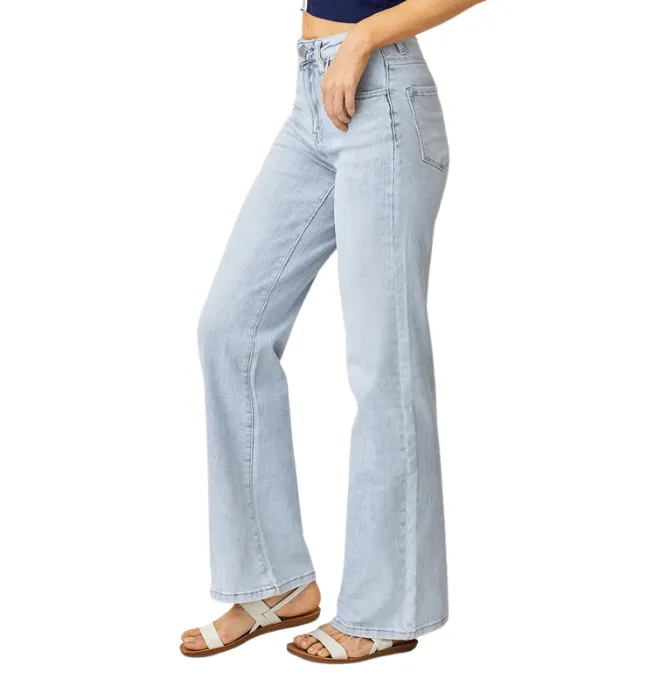 Eva High Rise Wide Leg Jeans