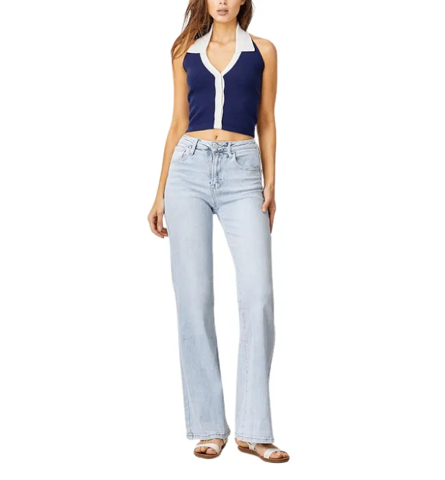 Eva High Rise Wide Leg Jeans