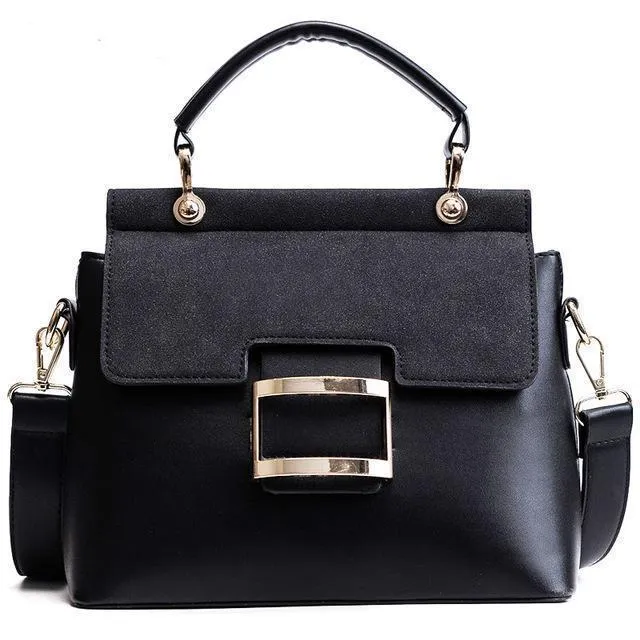 Extra Large Buckle Flap Shoulder Bag