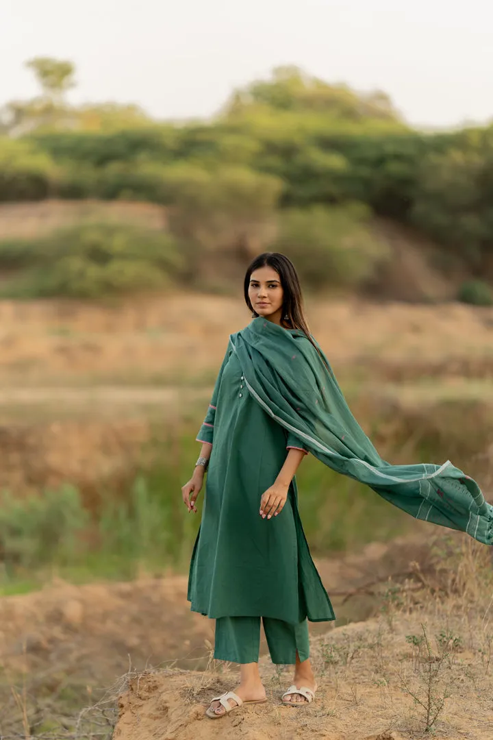 Fern Green Kurta Set