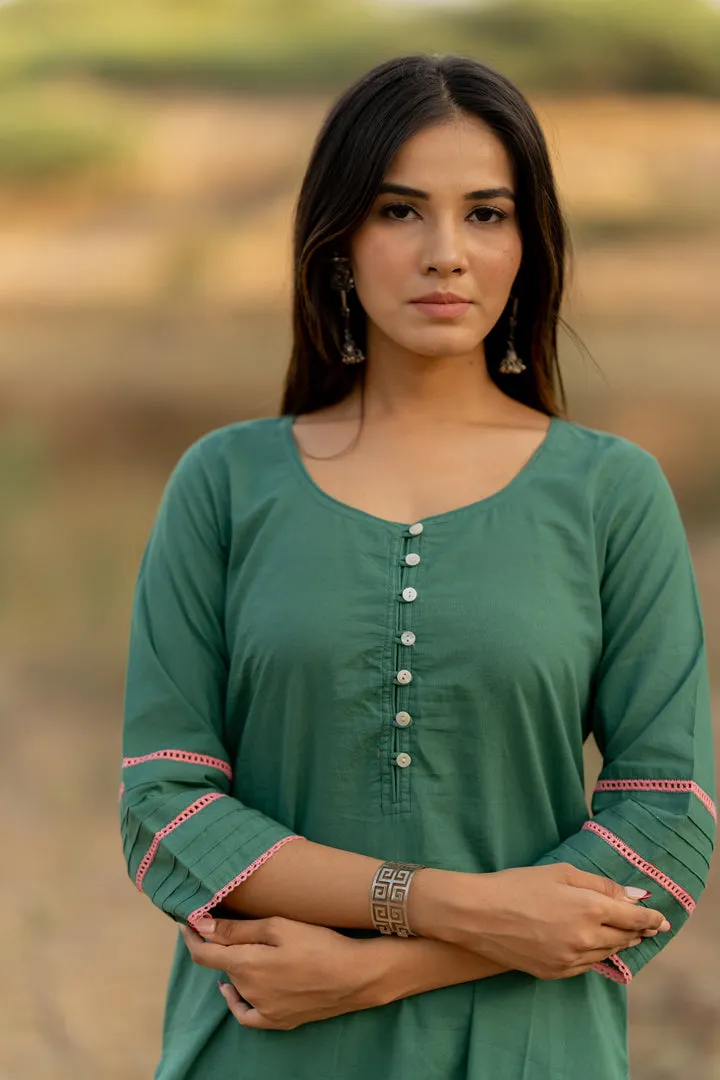 Fern Green Kurta Set