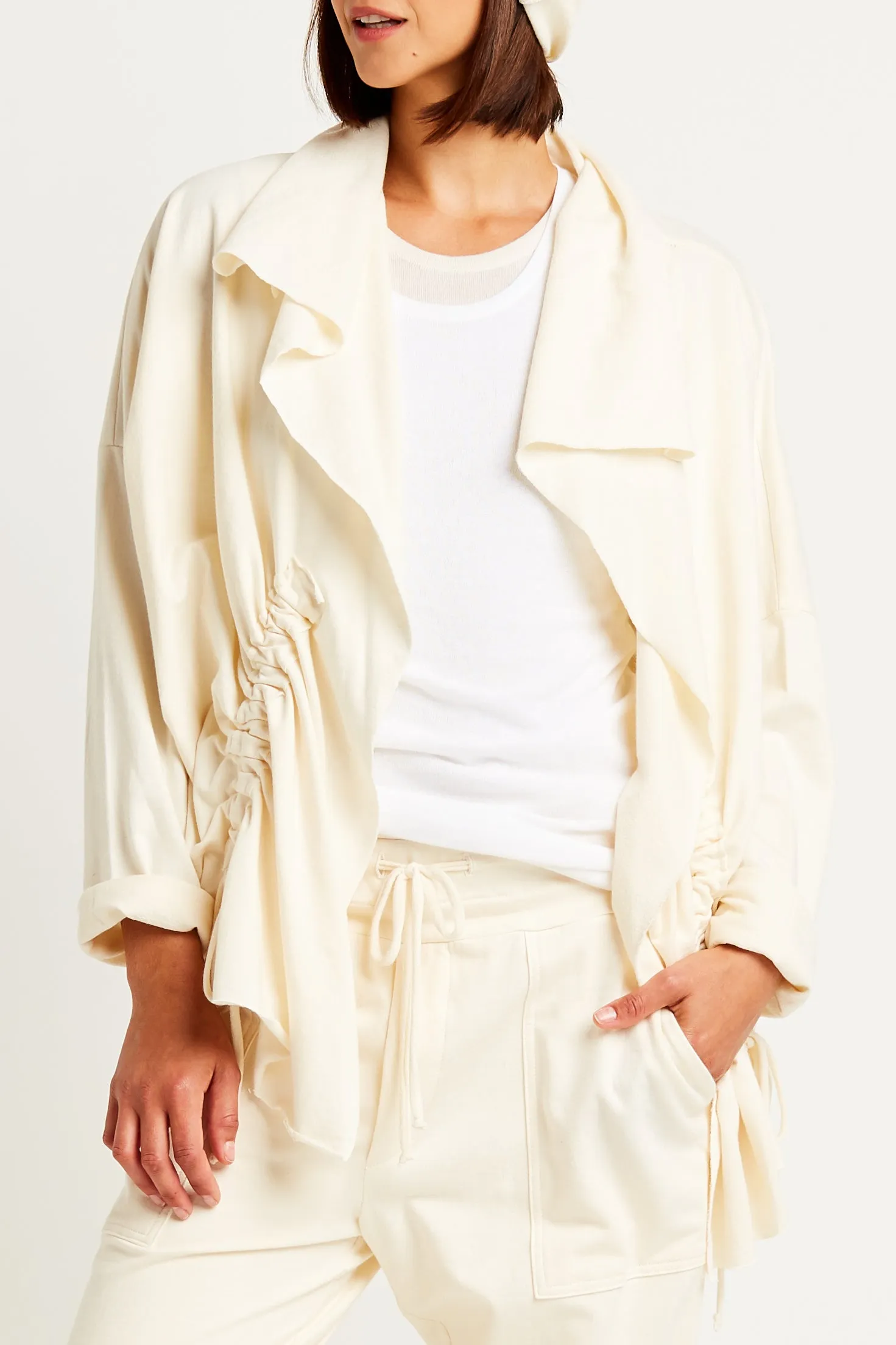 French Terry Drawstring Jacket
