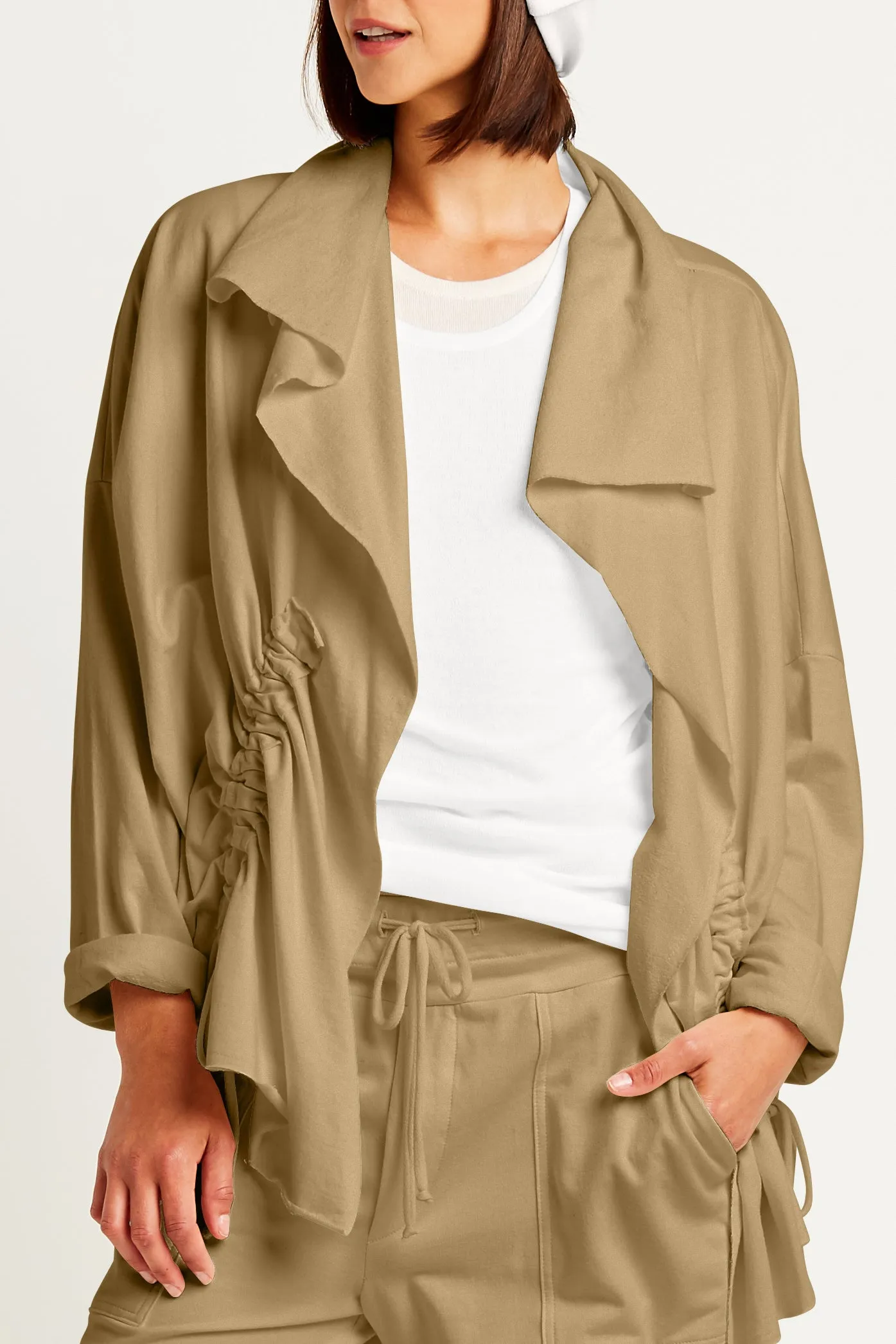 French Terry Drawstring Jacket
