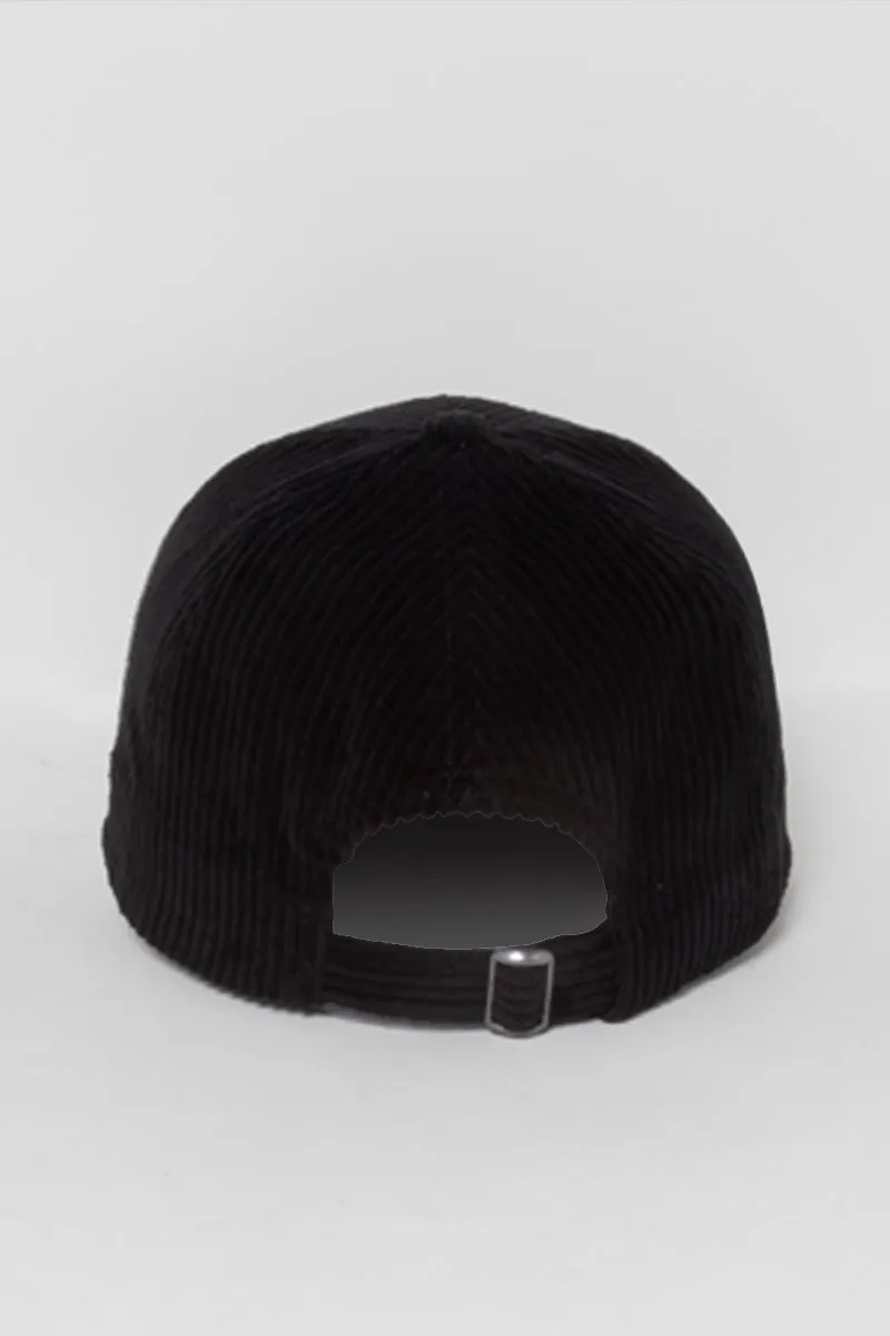FWCAP2217 - Heart Chenille Patch Corduroy Baseball Cap