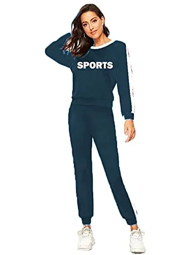 Galani� Yoga Suit For Sports Gym Dancing Workout Aerobic Fitness Breathable Cotton Top & Skinny Fit Leggings For Women (Free Size) Comfortable Ankle-Length Yoga Wear (Free Size Up To 36, Dark Blue)