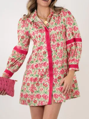 Garden Cheetah Delany Dress