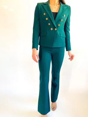 Green Lucca Crepe Pants