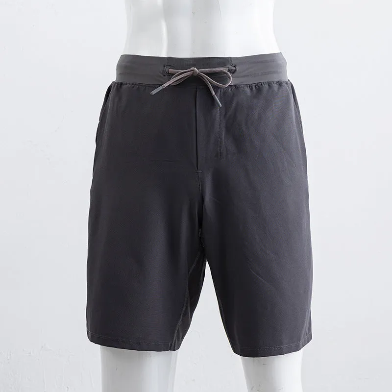 Handphone-friendly Stretch, Unlined Loose Sports Running, Quick-drying Knee Length Pants