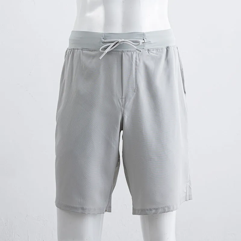 Handphone-friendly Stretch, Unlined Loose Sports Running, Quick-drying Knee Length Pants