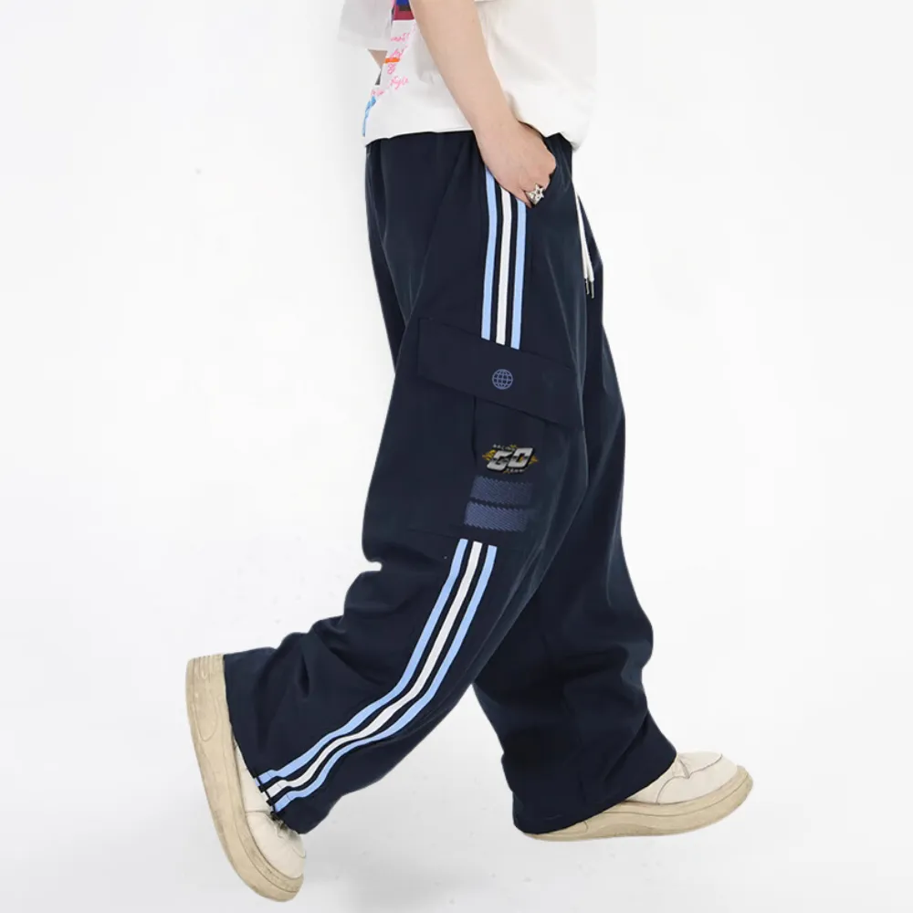 Harajuku Pocket Drawstring Sweatpants