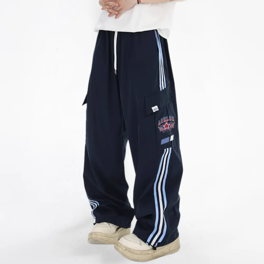 Harajuku Pocket Drawstring Sweatpants