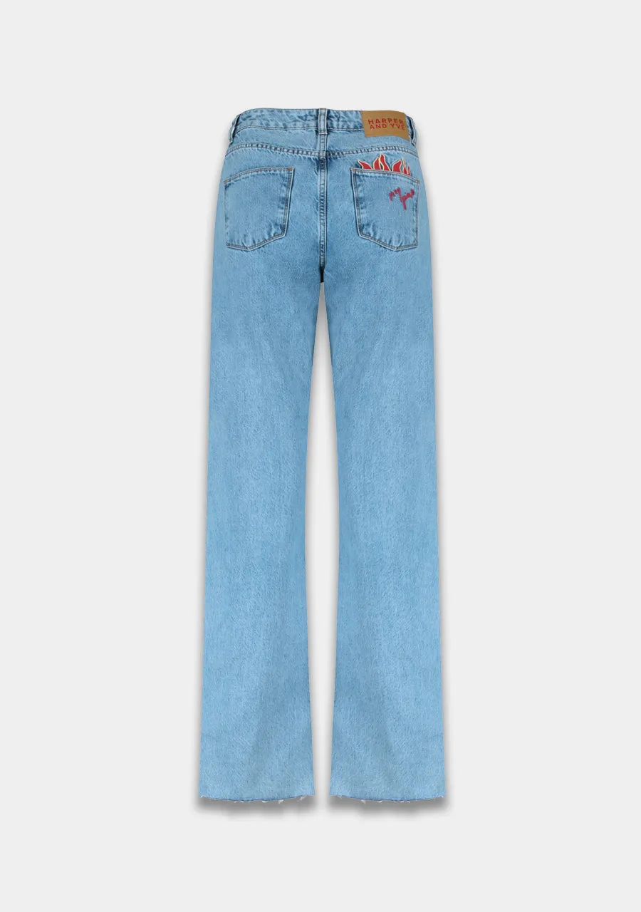 Harper & Yve Yve pants picante light blue