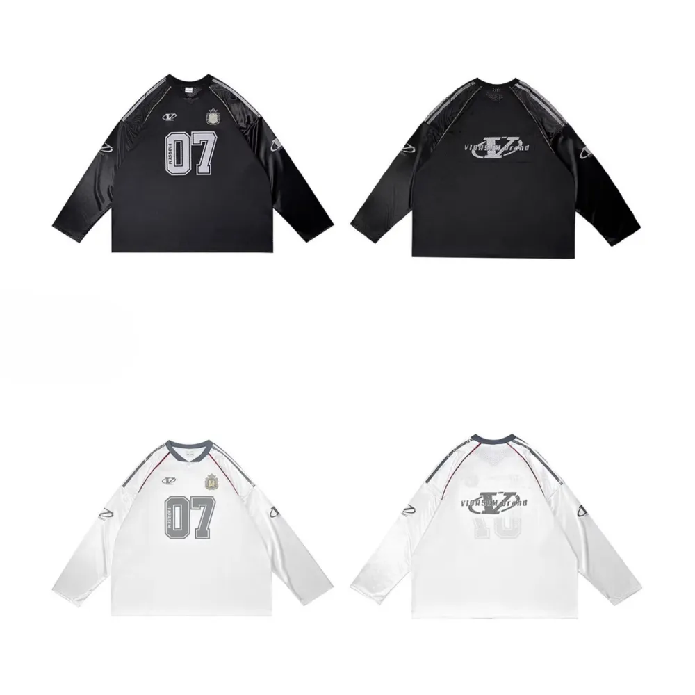 High Street V-neck Hollow Loose Sweatshirt